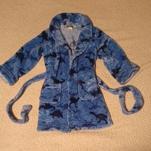 Blue Dinosaur Kids Bathrobe
